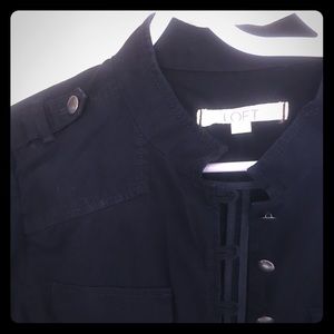 Military style navy jacket